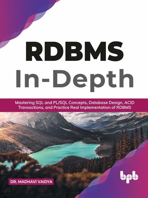 Title details for RDBMS In-Depth by Dr. Madhavi Vaidya - Available